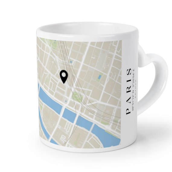 Mug anse en coeur Mug anse en coeur