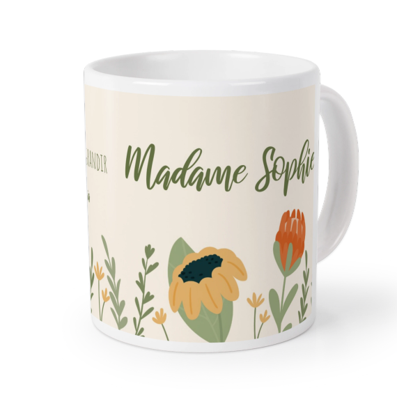 Mug fleuri