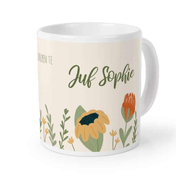 Bloemen mok design Bloemen mok design