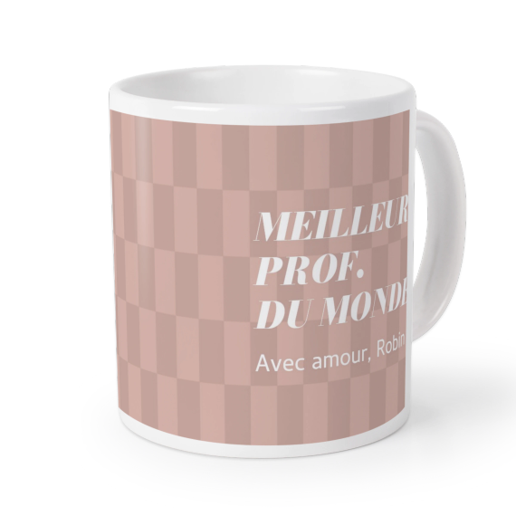 Motif damier long - Texte