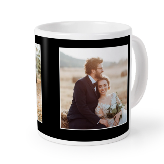 Schwarzer Fotorahmen Tasse Schwarzer Fotorahmen Tasse