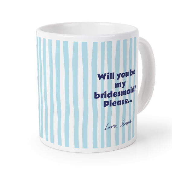 Mug_OrganicStripesBoldTextBlue