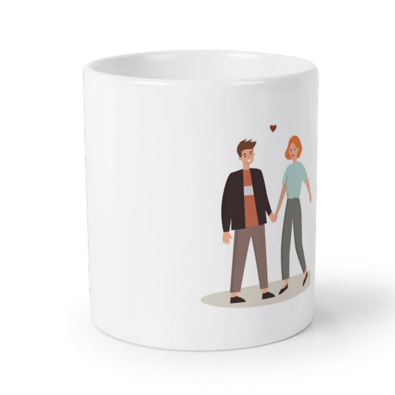Illustrated couple - Text only Illustrated couple - Text only