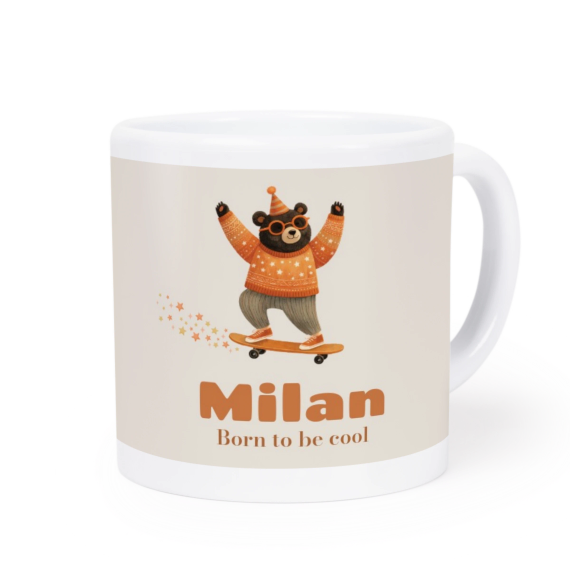 Retro Skater Bear - Text Only Retro Skater Bear - Text Only