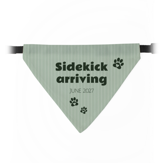 Minimal Pin Stripe Paws - text only