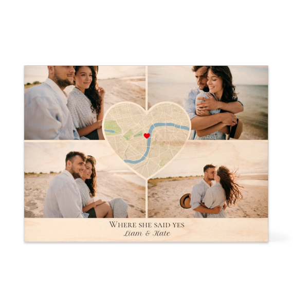 Heart Collage Map Design Heart Collage Map Design