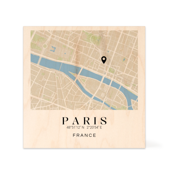 Wooden Photo Block Square Wooden Photo Block Square