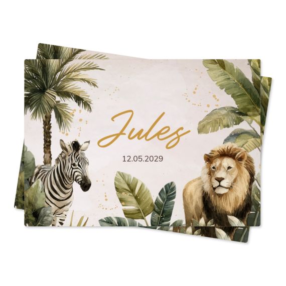 Golden Jungle Party - Text Only