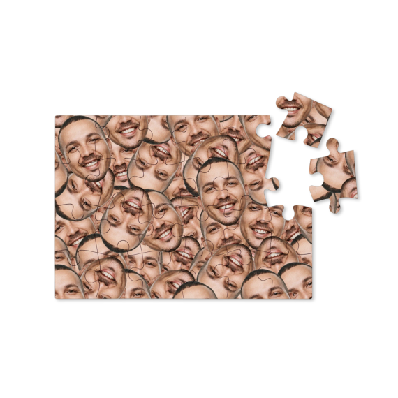 PuzzleCardboardPieces24_MultipleFacesFilterCutoutFace