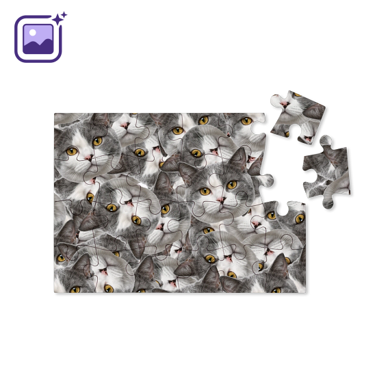 Jigsaw 24 pieces (hard cardboard)