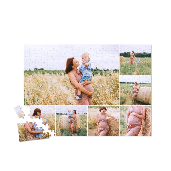 Klassisk fotorutenett - Hjoerne kontur collage Klassisk fotorutenett - Hjoerne kontur collage