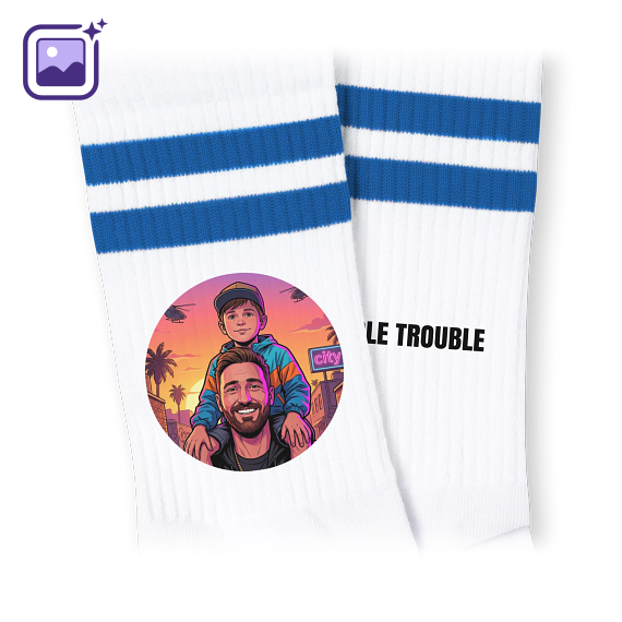 Socks blue 