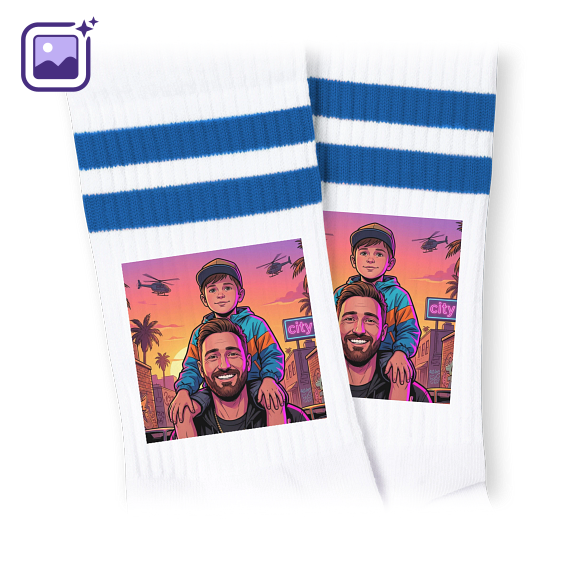Socks blue 