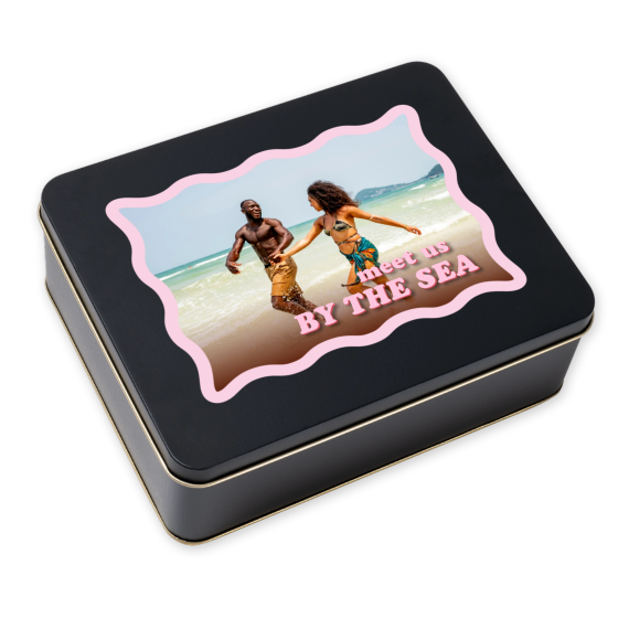 BoĂźte Ă biscuits rectangulaire noire BoĂźte Ă biscuits rectangulaire noire