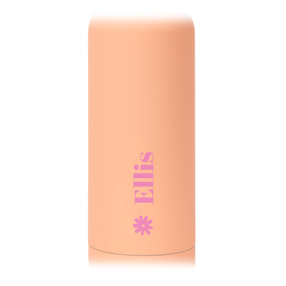 Drinkfles met naam pasteloranje Drinkfles met naam pasteloranje