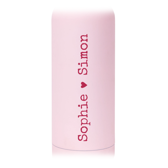 Trinkflasche mit Namen, rosa