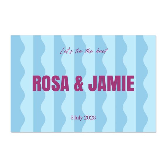 Color Blocking Waves - Text Only