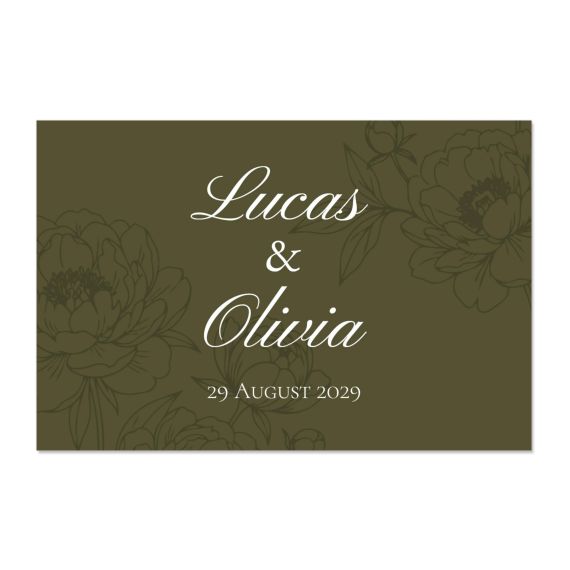 Elegant Peonies - Text Only Elegant Peonies - Text Only