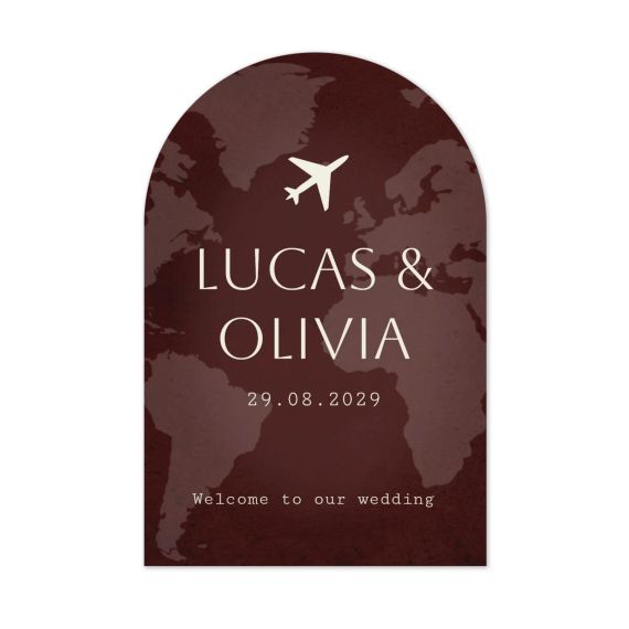 Boarding Pass Wedding - Text Only Boarding Pass Wedding - Text Only
