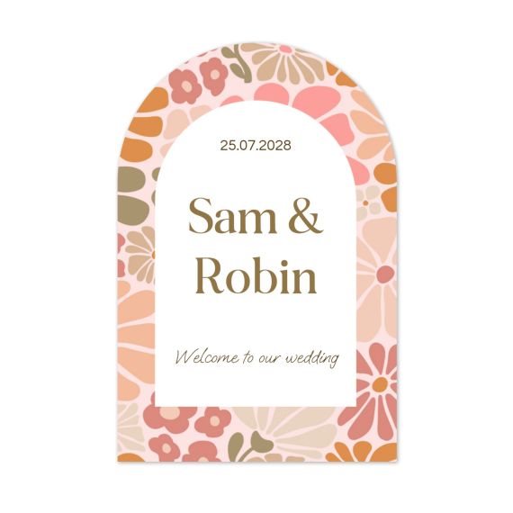Boho Floral Arch - Text Only Boho Floral Arch - Text Only