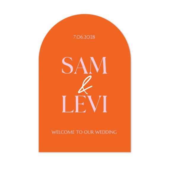 Welcome sign Forex 40x60 cm – Arch-shaped 2:3 Welcome sign Forex 40x60 cm – Arch-shaped 2:3