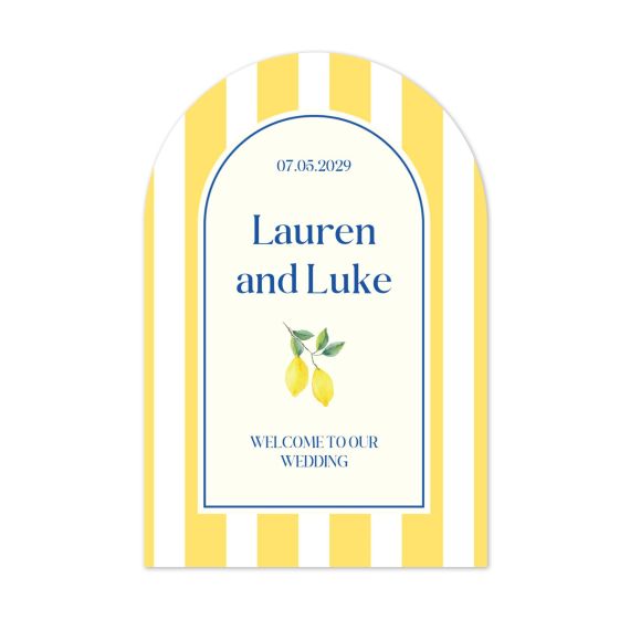 Dolce Vita Lemon Stripes - Text Only Dolce Vita Lemon Stripes - Text Only