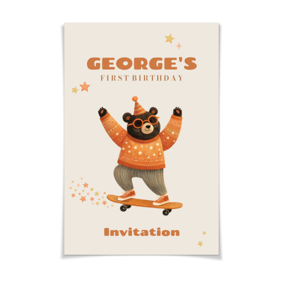 Retro Skater Bear Retro Skater Bear