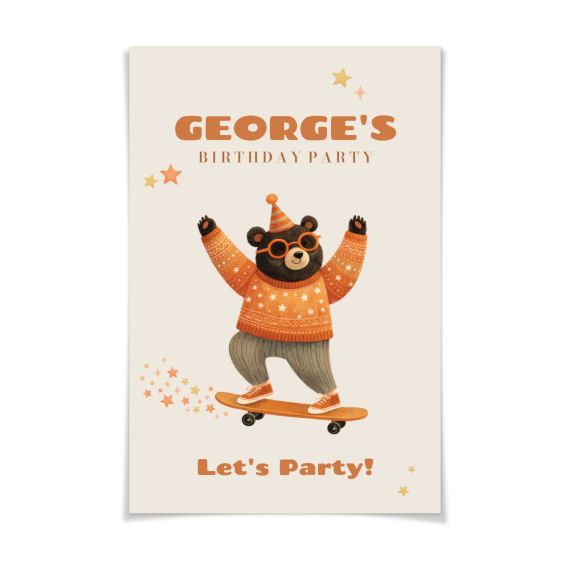 Retro Skater Bear Retro Skater Bear