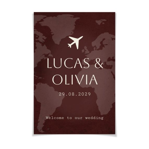 Boarding Pass Wedding - Text Only Boarding Pass Wedding - Text Only