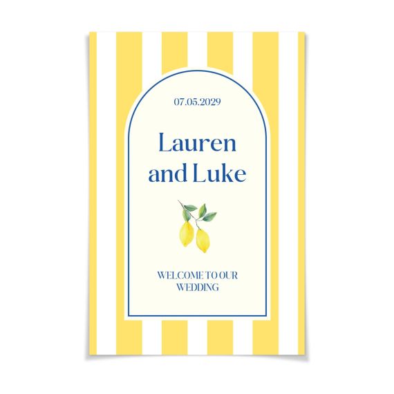 Dolce Vita Lemon Stripes - Text Only Dolce Vita Lemon Stripes - Text Only