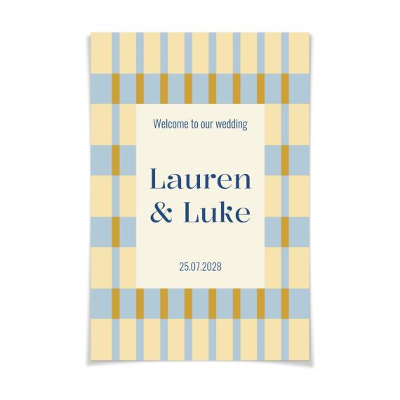 Elegant Stripe Frame - Text Only