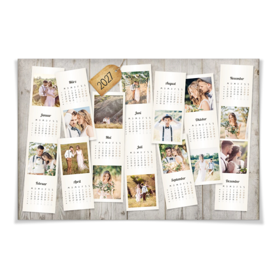 Holzmaserung Kalender